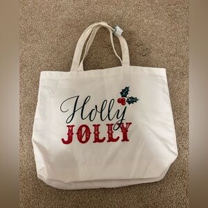 DRAPER JAMES Holly Jolly Holiday Tote Bag
